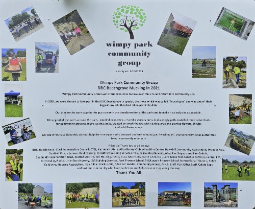 Wimpy park sign
