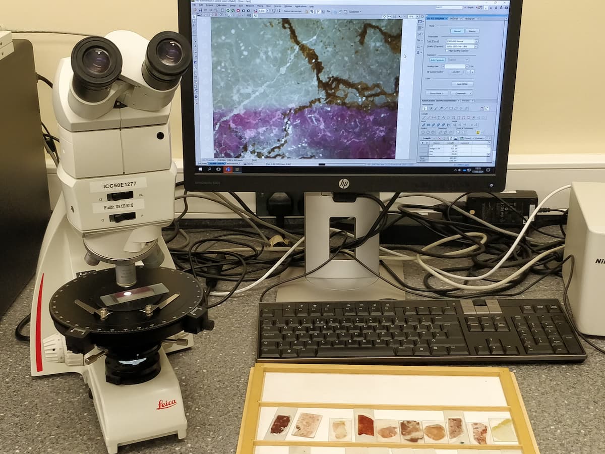 microscope and computer