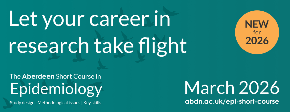 Advertising header banner for the Aberdeen Short Course in Applied Epidemiology
