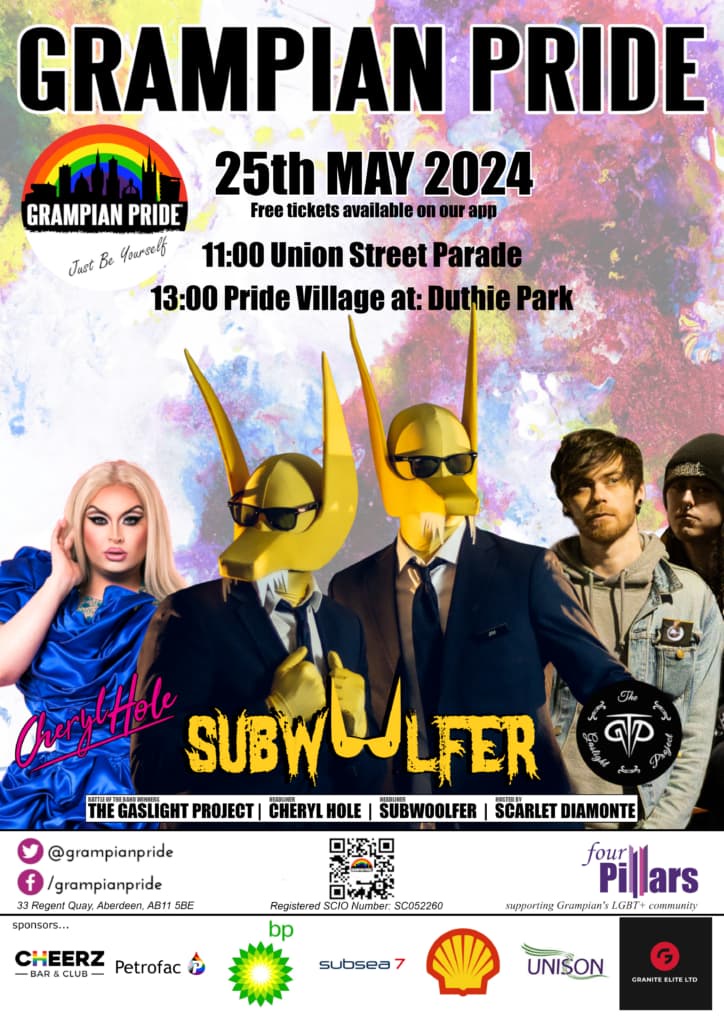 Grampian Pride 2024 flyer