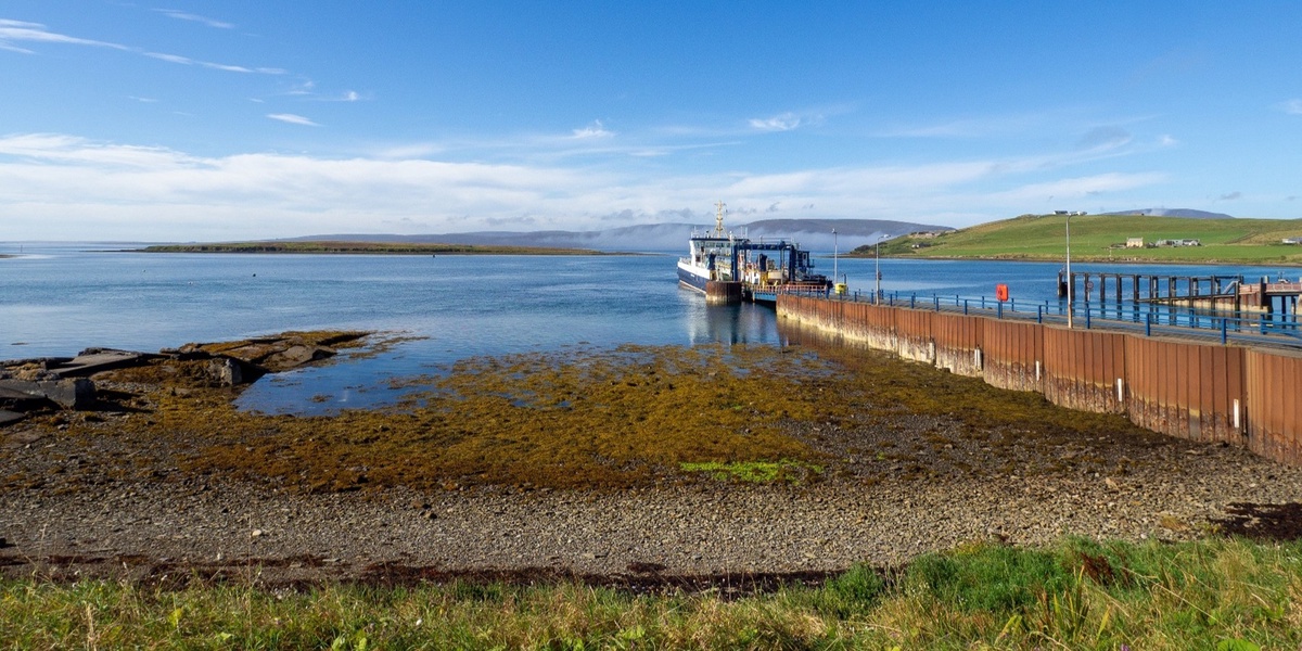 A picture of a jetty in Orkney