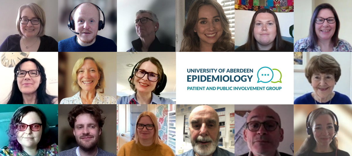 Montage photo of the Epidemiology Group core patient partners and coordinators