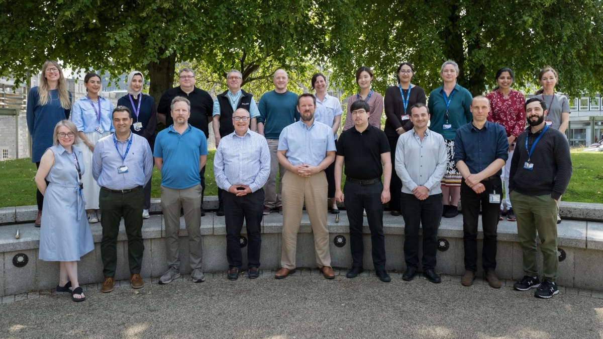 Members of the epidemiology group posing for their annual photograph