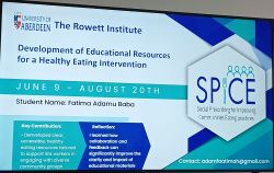 IAHS WBP Student Output Slide