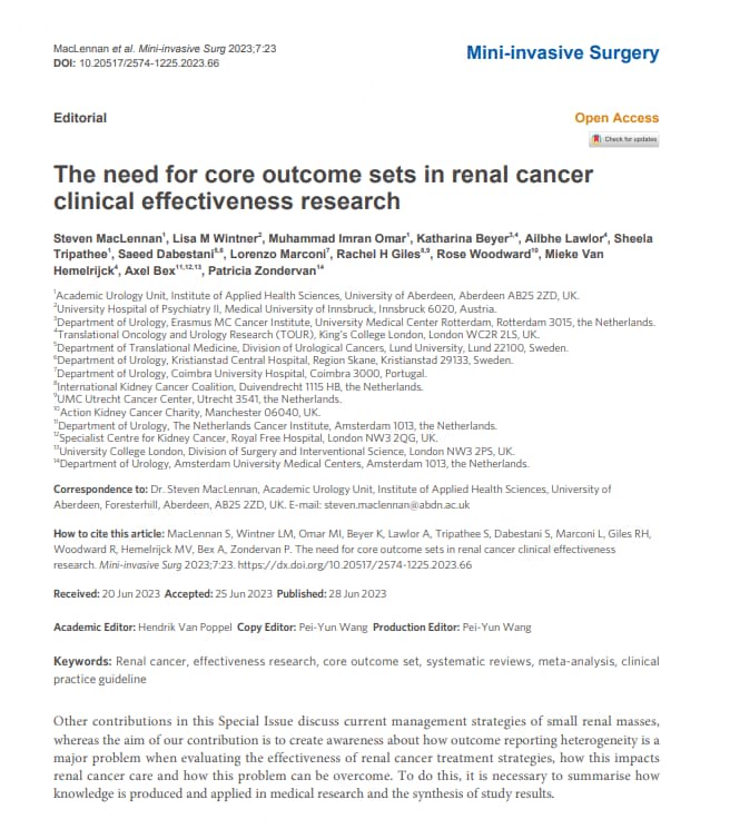 screenshot of cancer article