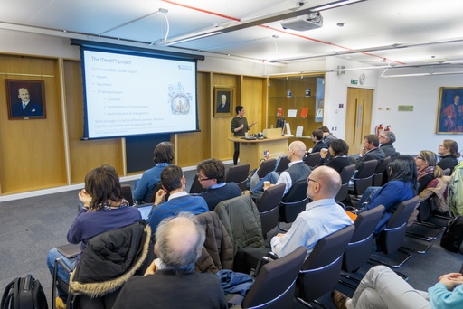 Jen Scott (University of Aberdeen) advising the project partners on public engagement activities