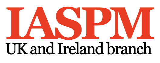 A logo for the IASPM, with