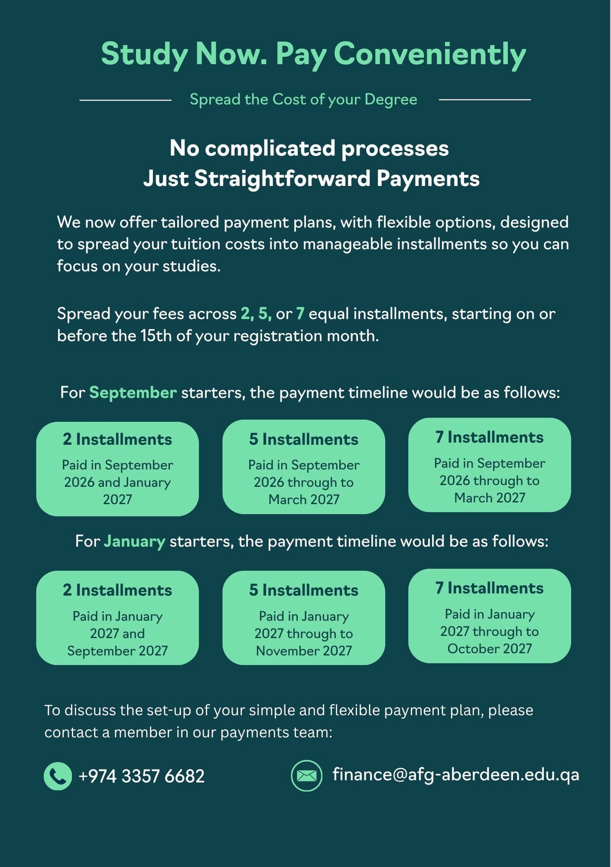 payment plan