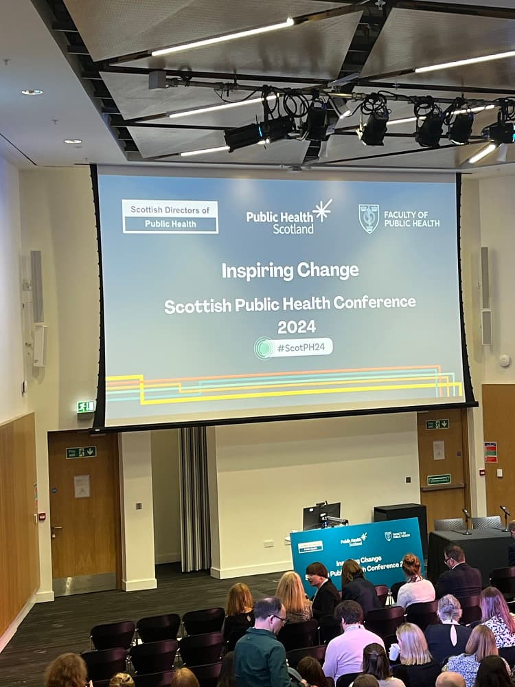 people at a conference