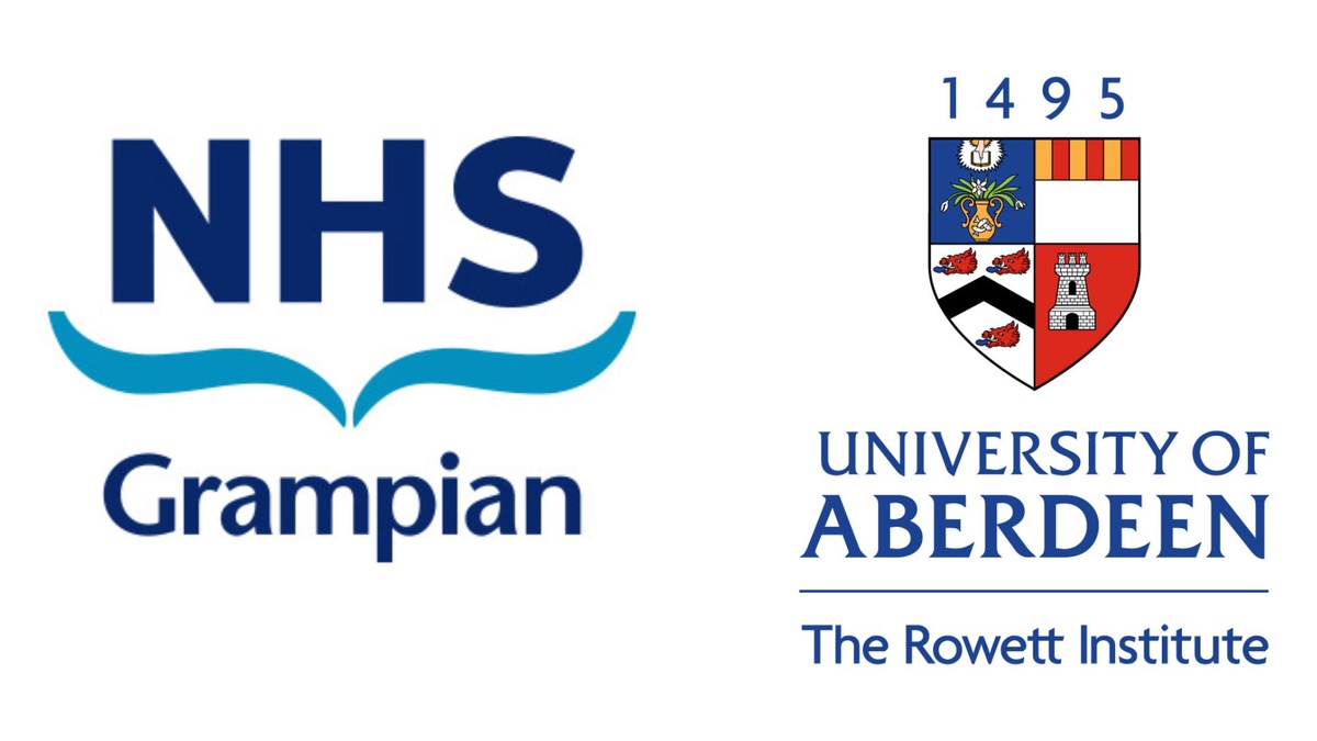 The NHS Grampian and Rowett Institute logos
