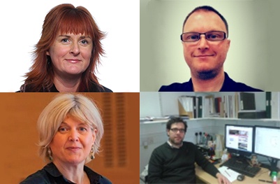 Picture of Dr Joy Perkins, Dr John Barrow, Ann Davidson and Dr Pietro Marini