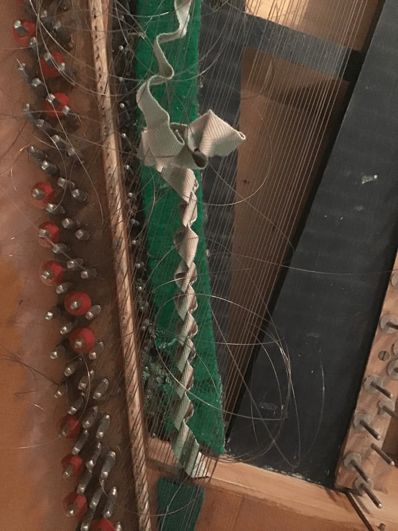 Clavichord in need restoration