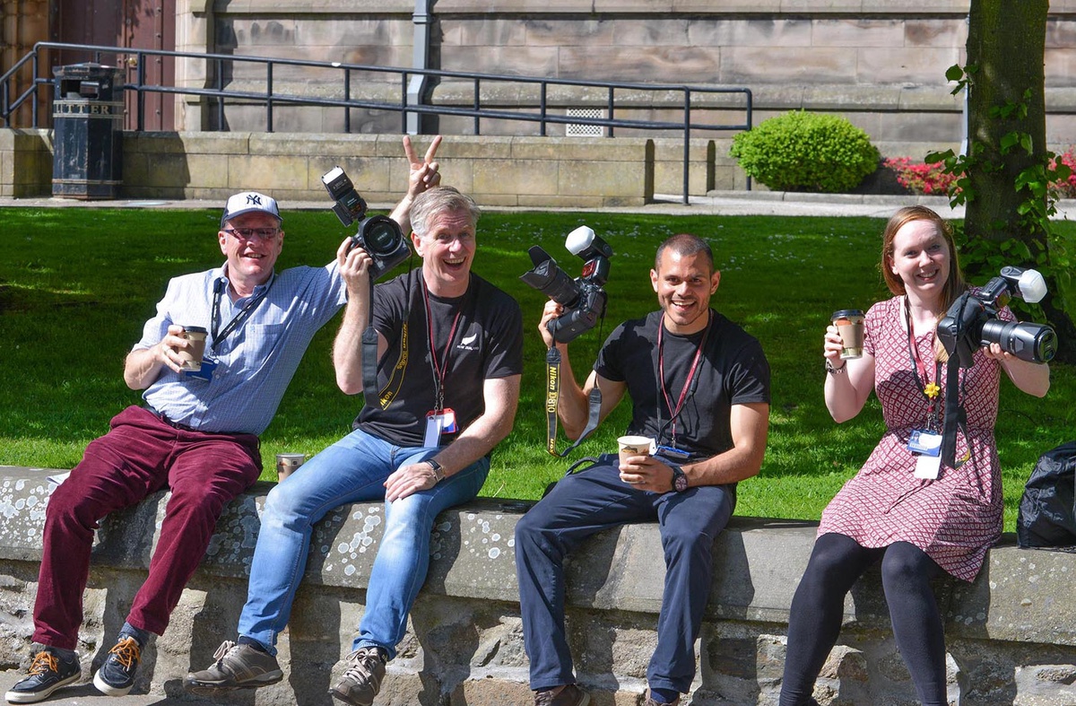 Gordon Stables (second from the left)