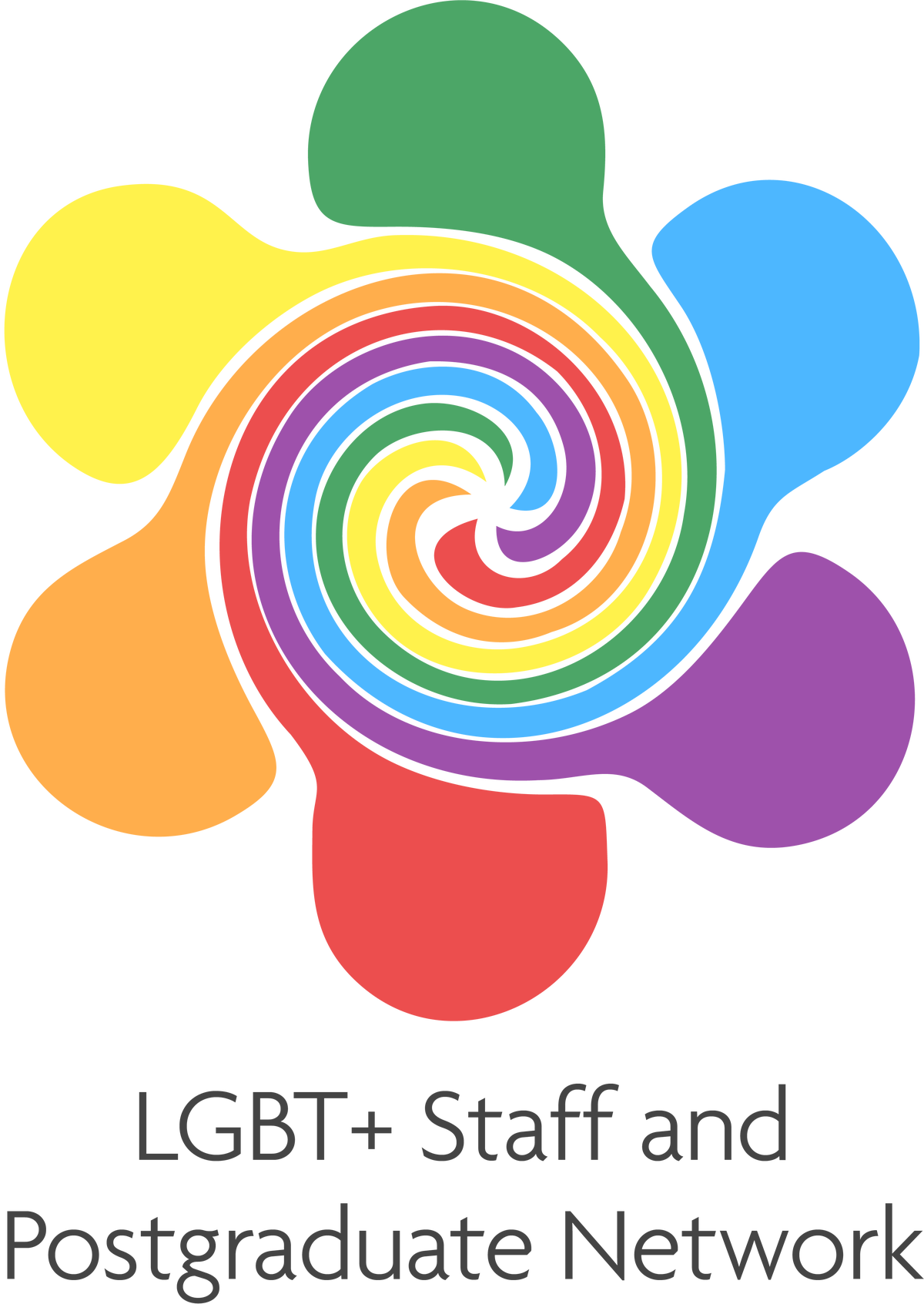 Staff and PGR LGBT+ network logo