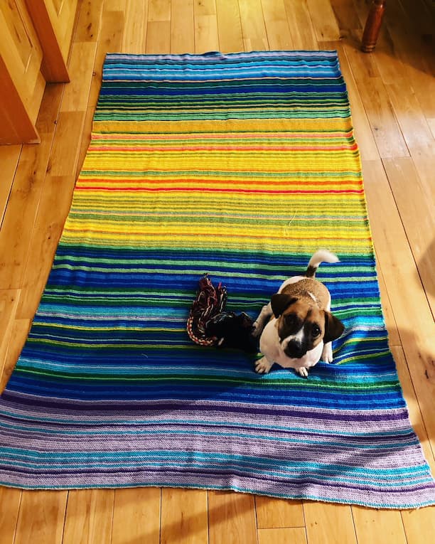 Knitted mat