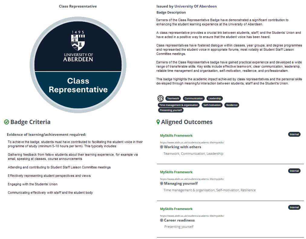 Example of a Digital Badge