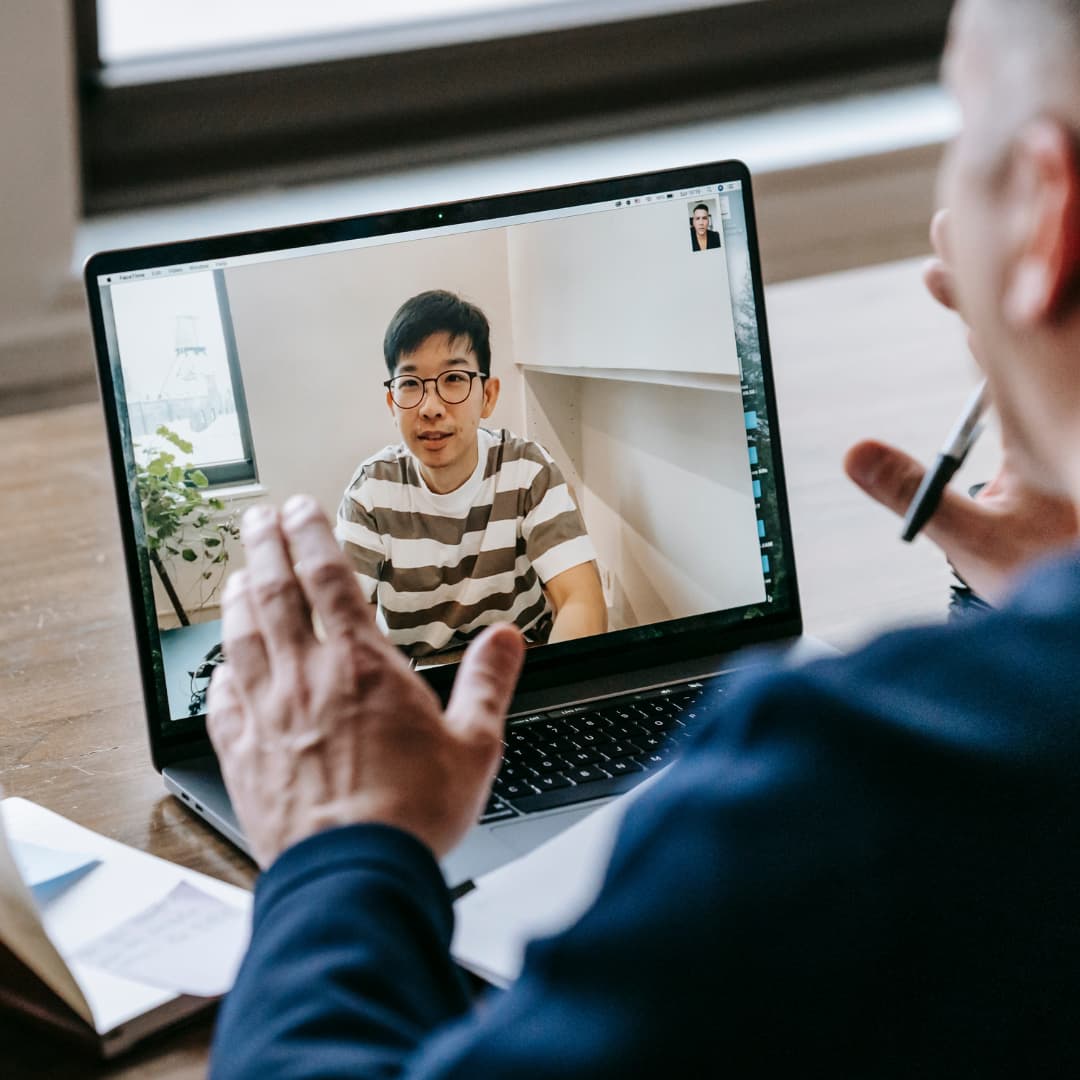 Student with lecturer
