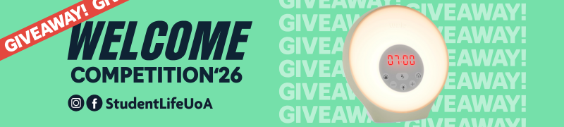 Text reads 'Welcome Competition '26' with a picture of a Lumi Sunrise Alarm Clock