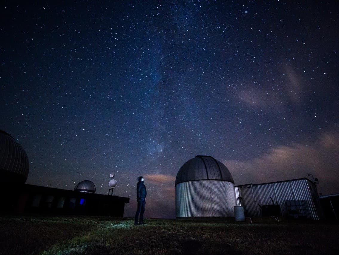 observatory and the night sky