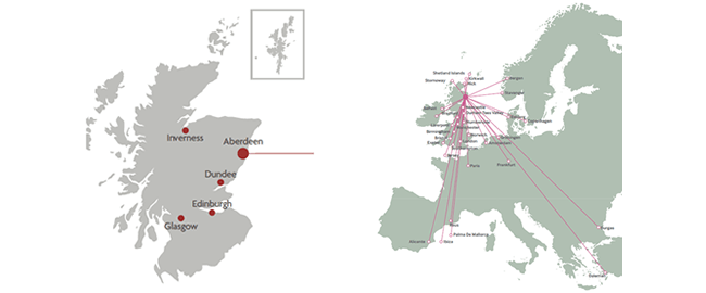 map of uk and europe