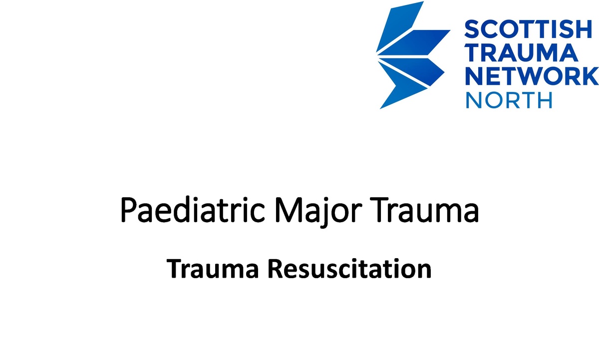 Trauma Resuscitation
