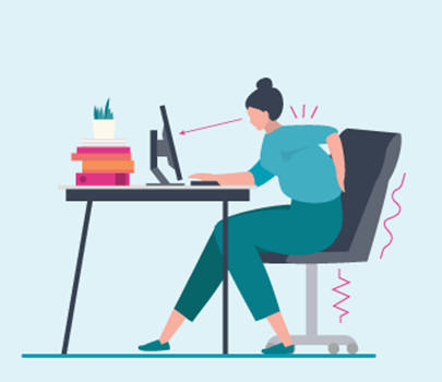 Image of someone sitting at a desk