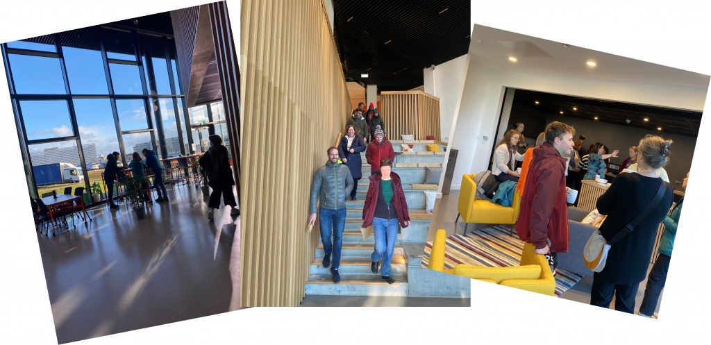 3 photos of staff during our away day