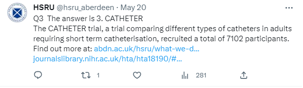 Q3 The answer is CATHETER
