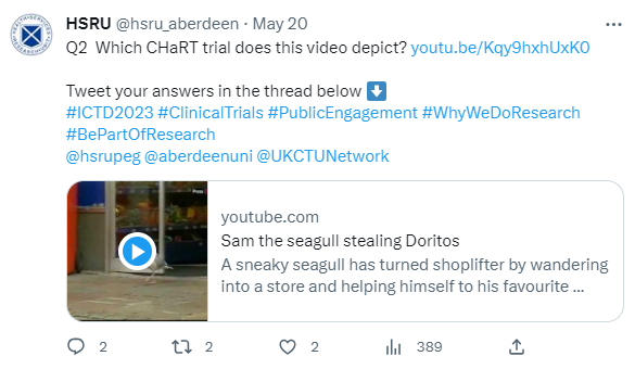 Q2 Which CHaRT trial does this video depict?