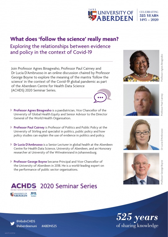 What does &lsquo;follow the science&rsquo; really mean? Exploring the relationships between evidence and policy in the context of Covid-19.