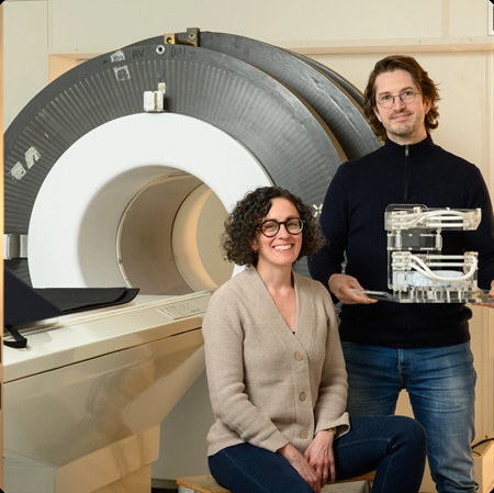 Dr Najat Salameh (left) and Dr Mathieu Sarracanie