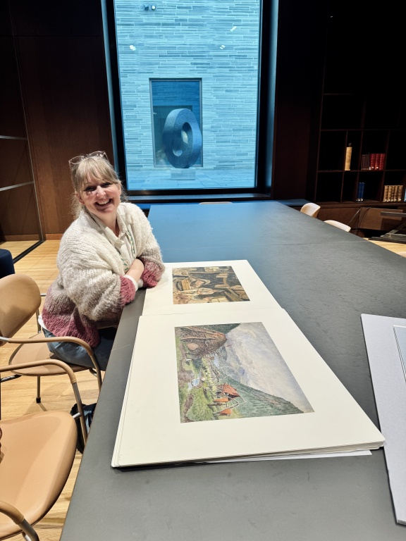 Looking at illustrations in the archive