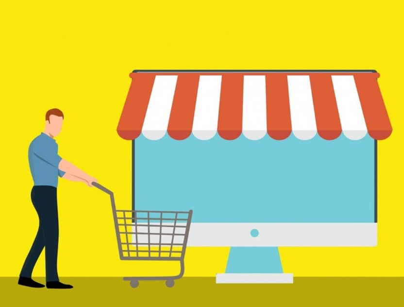 Secret shopping cartoon