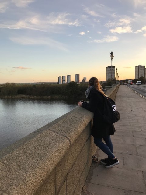 Cristina at Bridge of Don in Aberdeen