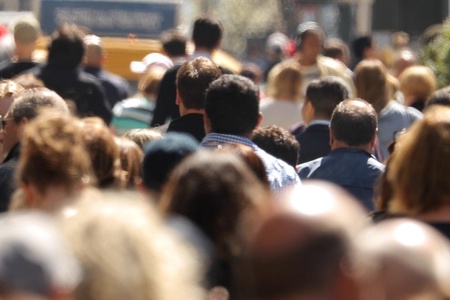 Photograph of a crowd of people