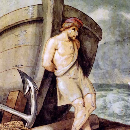 Painting of the Greek king Odysseus