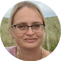 Woman with glasses