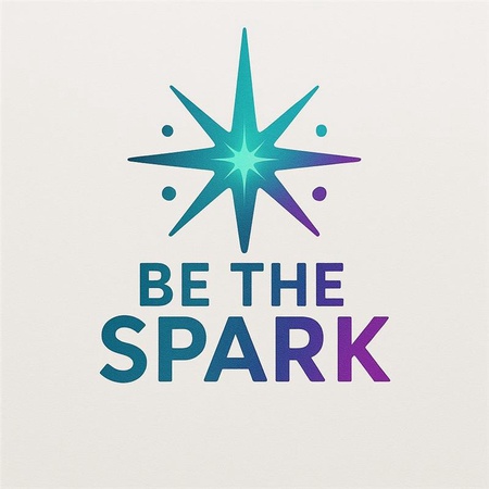 Logo that says 'be the spark'