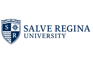 Text reading 'Salve Regina University' with university crest