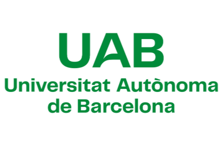 Text reading 'UAB - The Autonomous University of Barcelona' in Spanish