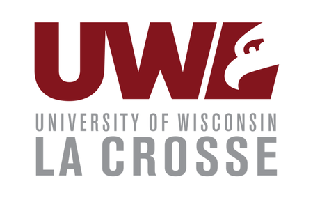 Letters 'U', 'W', 'A' and text reading 'University of Wisconsin La Crosse'