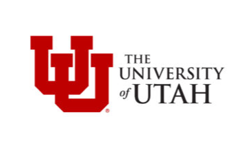 Letters 'U' and 'U' interlocking next to text 'The University of Utah'