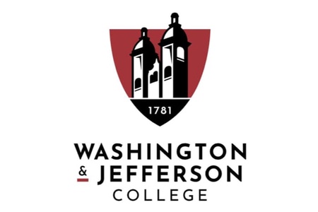 School crest next to text reading 'Washington & Jefferson College'