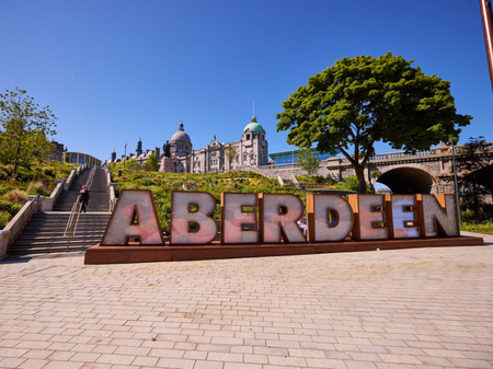 Aberdeen letters in Union Terrace Gardens