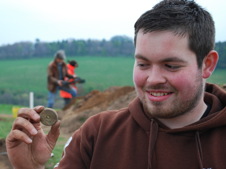 A student doing research