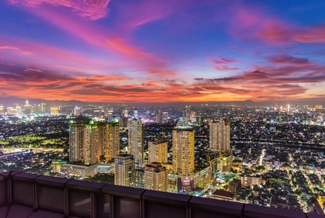 Jakarta skyline at night