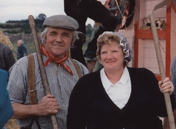 Couple dressed in North-East farming clothes