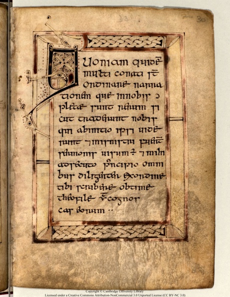 A page from the 10th century manuscript