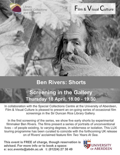 Screening in the Gallery: Ben Rivers / Shorts