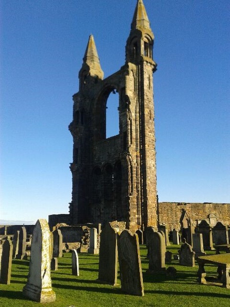 Ruins of Cathedral of St Andrew, Fife, Scotland